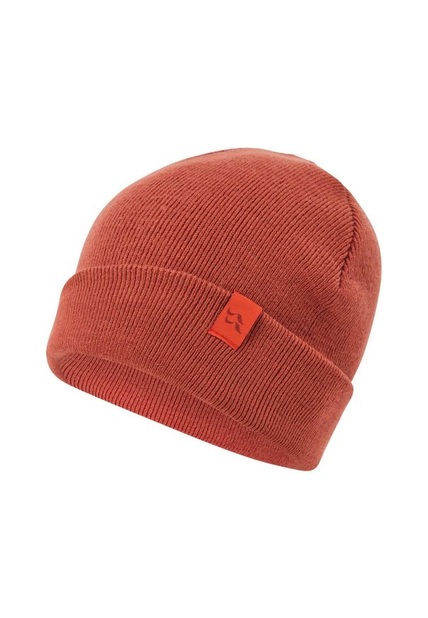 Czapka dzianinowa podwijana Rab Adzuki Beanie. Kolor: czerwony. Materiał: dzianina