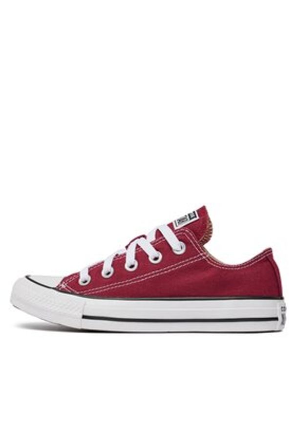 Converse Trampki Chuck Taylor All Star Ox M9691C Bordowy. Kolor: czerwony. Materiał: materiał