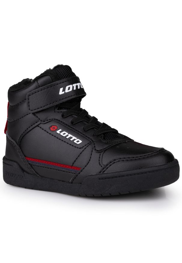 LOTTO - Buty dziecięce sportowe ocieplane NANDU FUR K. Kolor: czarny. Sezon: zima. Sport: turystyka piesza