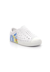 Native Shoes - Buty miejskie dziecięce NATIVE JEFFERSON PRINT CHILD DISNEY. Kolor: biały. Wzór: nadruk, motyw z bajki. Sport: turystyka piesza