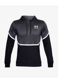 Under Armour Rival Fleece AMP Bluza Czarny. Typ kołnierza: kaptur. Kolor: czarny. Materiał: poliester, bawełna. Długość: długie. Wzór: nadruk