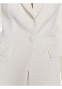 Elisabetta Franchi Marynarka GI-069-41E2-V580 Biały Regular Fit. Kolor: biały. Materiał: syntetyk #3