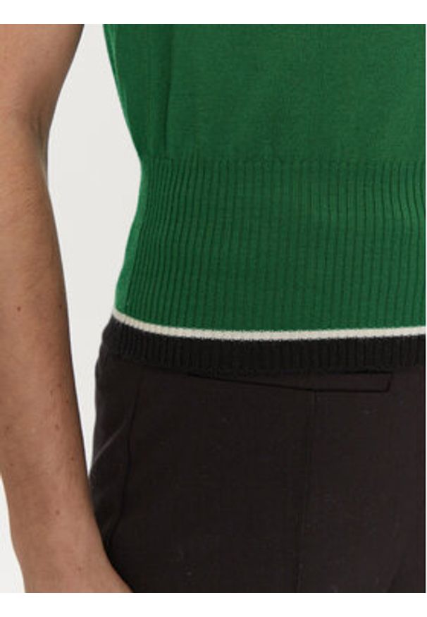 Luisa Spagnoli Sweter Mansueti 58509 Zielony Regular Fit. Kolor: zielony. Materiał: wełna