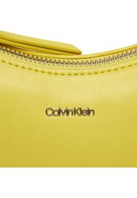 Calvin Klein Torebka Emma K60K611681 Żółty. Kolor: żółty. Materiał: skórzane #3