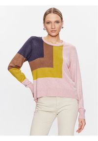 Culture Sweter Annemarie 50109312 Różowy Regular Fit. Kolor: różowy. Materiał: wiskoza #1