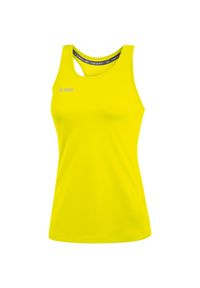 Damski tank top Jako top Run 2.0. Kolor: żółty. Styl: sportowy #1