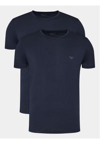 Emporio Armani Underwear Komplet 2 t-shirtów 111267 4R720 27435 Granatowy Regular Fit. Kolor: niebieski. Materiał: bawełna