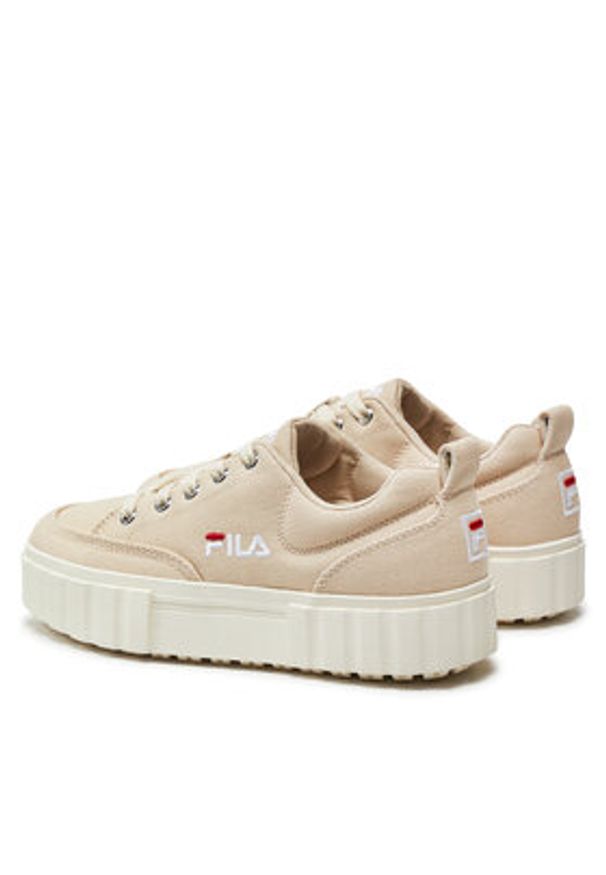 Fila Sneakersy Sandblast C Wmn FFW0062 Beżowy. Kolor: beżowy. Materiał: materiał