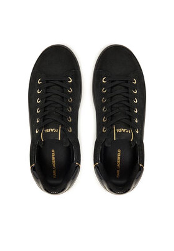Karl Lagerfeld - KARL LAGERFELD Sneakersy KL67537 Czarny. Kolor: czarny. Materiał: skóra