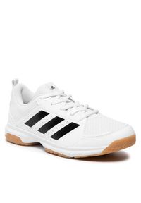 Adidas - adidas Buty Ligra 7 M GZ0069 Biały. Kolor: biały. Materiał: skóra