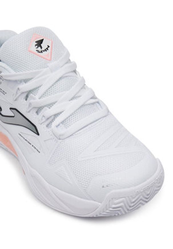 Joma Buty do tenisa Spin 2502 TSPILS2502O Biały. Kolor: biały. Materiał: skóra. Sport: tenis