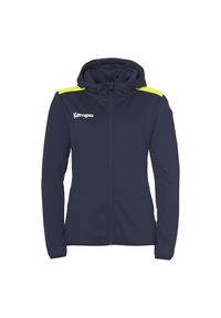 KEMPA - Damska bluza dresowa z kapturem Kempa Emotion 27. Typ kołnierza: kaptur. Kolor: niebieski, żółty, wielokolorowy. Materiał: dresówka. Sport: piłka ręczna