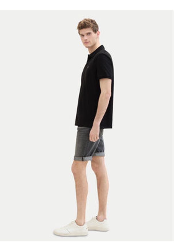 Tom Tailor Szorty jeansowe 1040194 Szary Regular Fit. Kolor: szary. Materiał: bawełna