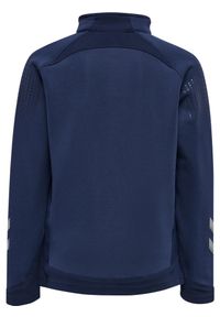 Dziecięca bluza dresowa z półzamkiem Hummel Lead. Kolor: niebieski. Materiał: dresówka. Sport: piłka nożna