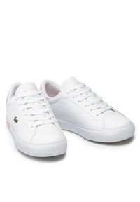 Lacoste Sneakersy Powercourt 0721 1 Suj 7-41SUJ00141Y9 Biały. Kolor: biały. Materiał: skóra