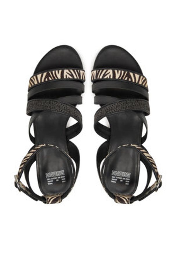 Bronx Sandały New-Skyler 85043-PW Czarny. Kolor: czarny. Materiał: skóra