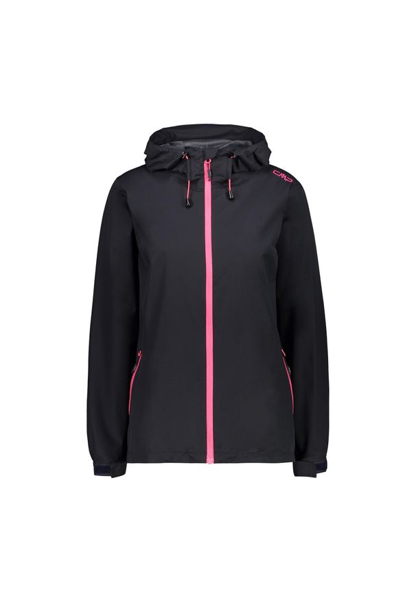 Kurtka przeciwdeszczowa damska CMP 39X6636 Fix Hood. Kolor: różowy, wielokolorowy, czarny. Sezon: zima. Styl: sportowy