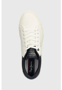 Pepe Jeans sneakersy KENTON JOURNEY M kolor biały PMS31006. Nosek buta: okrągły. Kolor: biały. Materiał: guma #2
