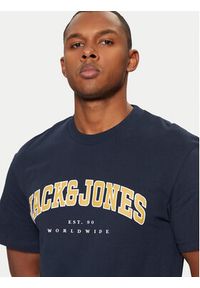 Jack & Jones T-Shirt 12257579 Granatowy Relaxed Fit. Kolor: niebieski. Materiał: bawełna #4