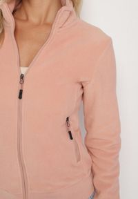 Born2be - Beżowy Polar Bluza Rozpinana z Bawełną Nerrive. Kolor: beżowy. Materiał: polar, bawełna. Styl: klasyczny #4