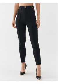 Elisabetta Franchi Spodnie materiałowe PA-020-36E2-V390 Czarny Slim Fit. Kolor: czarny. Materiał: syntetyk #1