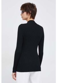 Sisley sweter damski kolor czarny lekki. Kolor: czarny. Materiał: dzianina. Długość rękawa: długi rękaw. Długość: długie #5