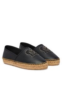Love Moschino - LOVE MOSCHINO Espadryle JA10532G0OIA0000 Czarny. Kolor: czarny. Materiał: skóra #3