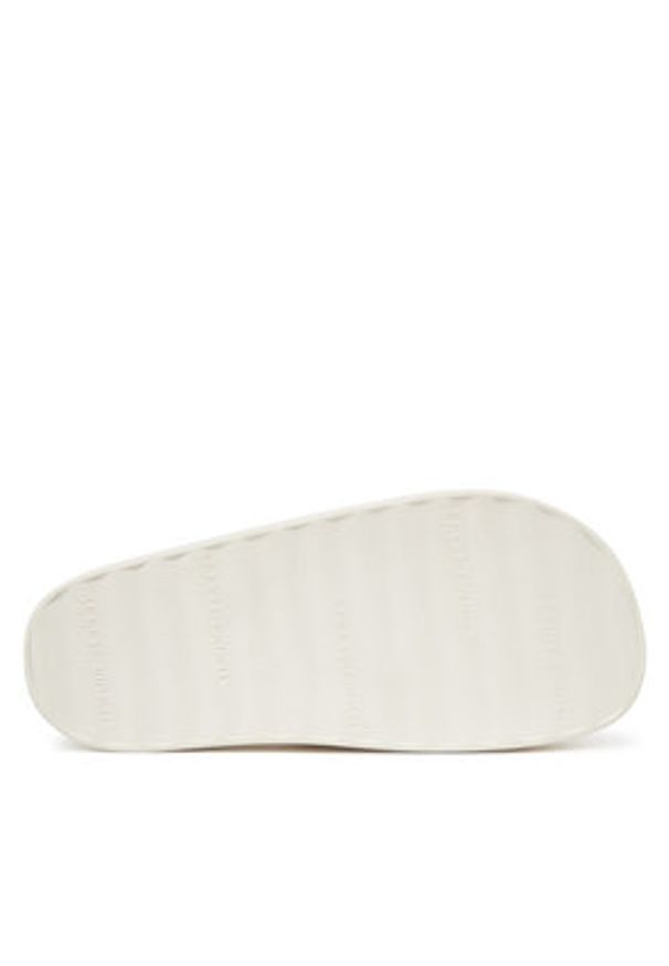 TOMMY HILFIGER - Tommy Hilfiger Klapki Platform Monogram Poolslide FW0FW08526 Biały. Kolor: biały. Materiał: skóra. Obcas: na platformie