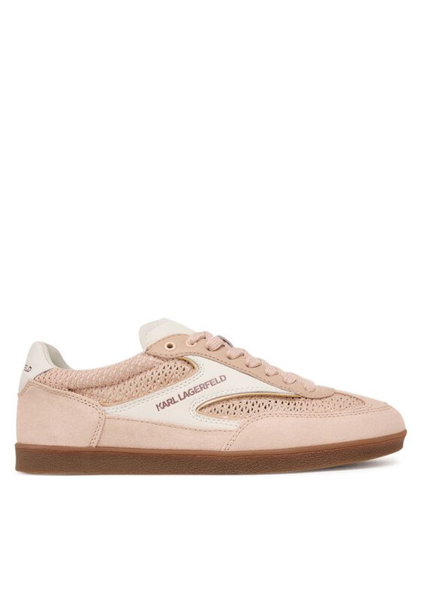 Karl Lagerfeld - KARL LAGERFELD Sneakersy Kandidate KL63826 Beżowy. Kolor: beżowy. Materiał: zamsz, skóra