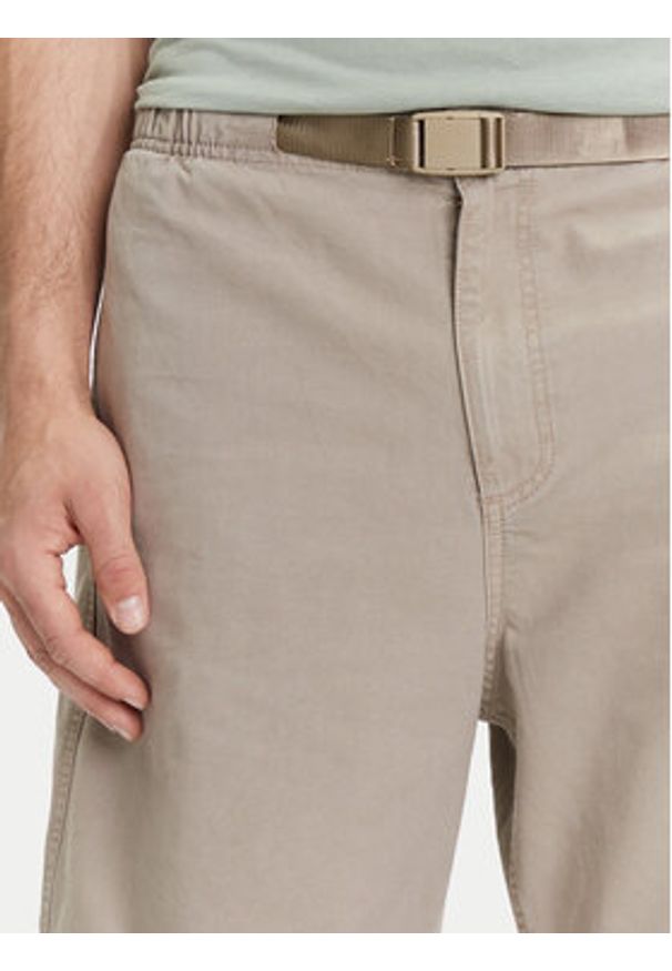 Jack & Jones - Jack&Jones Szorty materiałowe Towen 12273685 Beżowy Baggy Fit. Kolor: beżowy. Materiał: bawełna