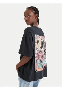 Roxy T-Shirt Talloversize Washed ERJZT06081 Czarny Oversize. Kolor: czarny. Materiał: bawełna #1