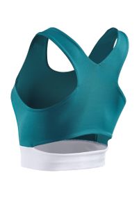 Damski sportowy Crop Top treningowy CEP. Kolor: biały, wielokolorowy, niebieski