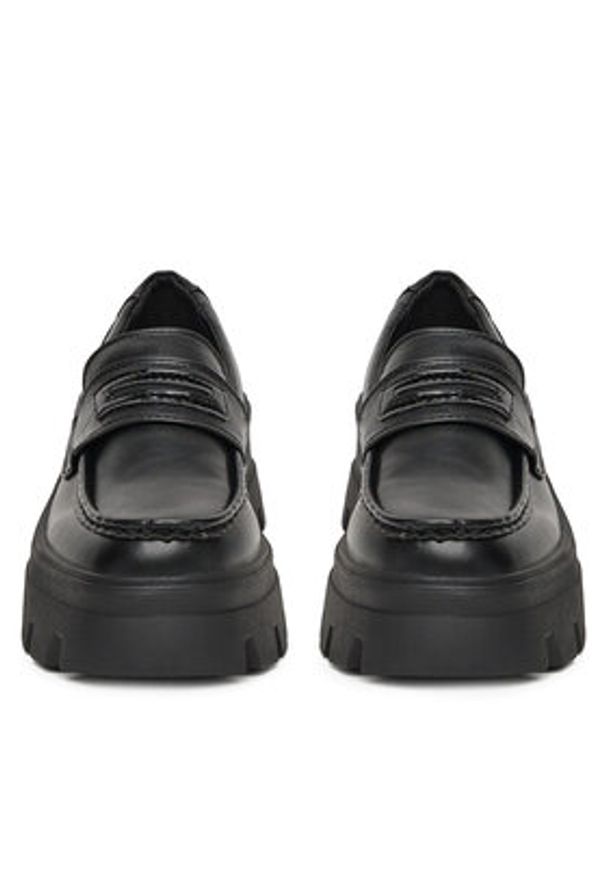 DeeZee Loafersy KX2212004 Czarny. Kolor: czarny. Materiał: skóra