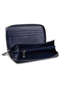 Pierre Cardin Duży Portfel Damski 05 Line 119 Niebieski. Kolor: niebieski. Materiał: skóra, lakier