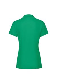 FRUIT OF THE LOOM - Damska Koszulka Polo Premium. Typ kołnierza: polo. Kolor: zielony
