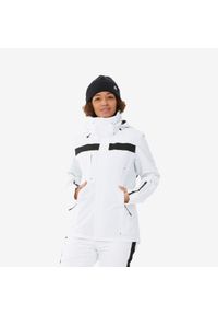 WEDZE - Kurtka narciarska i snowboardowa damska Wedze JKT 900. Kolor: biały, wielokolorowy, czarny. Sezon: zima. Sport: snowboard, narciarstwo