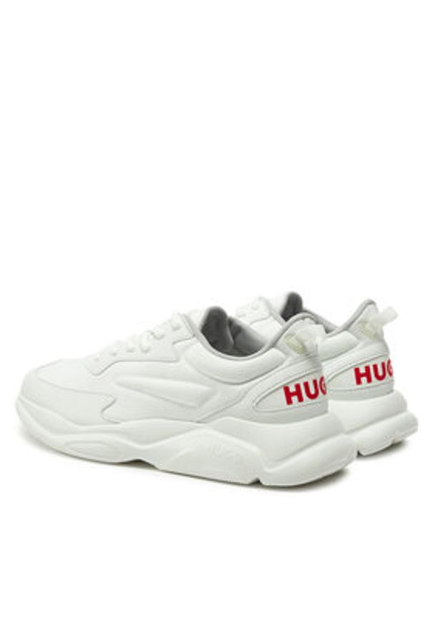Hugo - HUGO Sneakersy Leon 50536960 Biały. Kolor: biały. Materiał: skóra