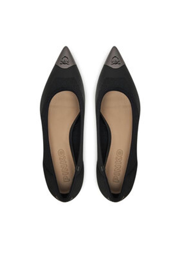 Pinko - PINKO Baleriny Gianira 15 SD0269 T027 Czarny. Kolor: czarny. Materiał: materiał