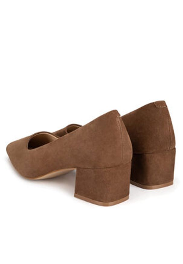 Lasocki Czółenka WYL3728-3Z Brązowy. Kolor: brązowy. Materiał: skóra, zamsz