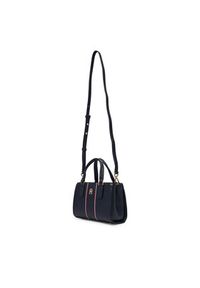 TOMMY HILFIGER - Tommy Hilfiger Torebka Th Daily Mini Tote Corp AW0AW18642 Granatowy. Kolor: niebieski. Materiał: skórzane #5