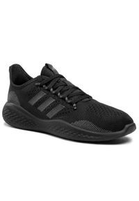 Adidas - Buty adidas - Fluidflow 2.0 FZ1985 Cblack/Gresix/Cblack. Zapięcie: sznurówki. Kolor: czarny. Materiał: materiał. Szerokość cholewki: normalna. Sport: bieganie #1
