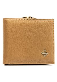 MILANO DESIGN - Portfel damski Milano Design PP-SF-1814-A-BL beżowy. Kolor: beżowy