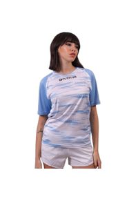 Koszulka dla dzieci Givova Pixel. Kolor: biały. Materiał: poliester, tkanina. Sport: fitness, piłka nożna #1