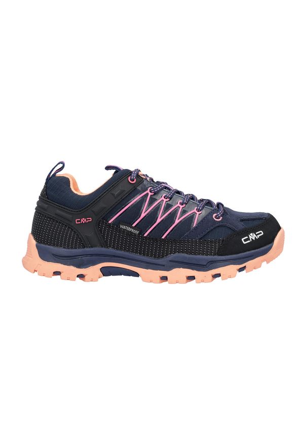Dziecięce Niskie buty trekkingowe CMP Rigel Waterproof. Kolor: niebieski, pomarańczowy, wielokolorowy