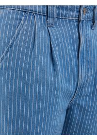 Big-Star - Szorty męskie jeansowe niebieskie Tem 424. Stan: podwyższony. Kolor: niebieski. Materiał: jeans. Wzór: paski. Styl: sportowy, elegancki, klasyczny #4