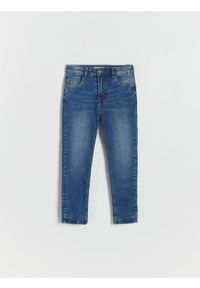 Reserved - Ocieplane jeansy regular - niebieski. Kolor: niebieski. Styl: klasyczny