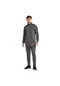 Dres męski Under Armour UA Knit Track Suit. Kolor: szary. Materiał: dresówka