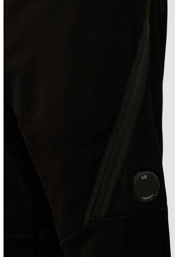 C.P. Company - C.P. COMPANY Czarne męskie spodnie dresowe Jogging Pant, Rozmiar S. Kolor: czarny. Materiał: dresówka. Sport: bieganie