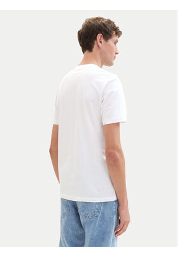 Tom Tailor Denim T-Shirt 1042045 Biały Regular Fit. Kolor: biały. Materiał: bawełna