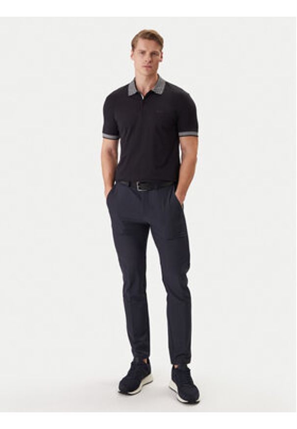 BOSS Polo 50554583 Granatowy Regular Fit. Typ kołnierza: polo. Kolor: niebieski. Materiał: bawełna